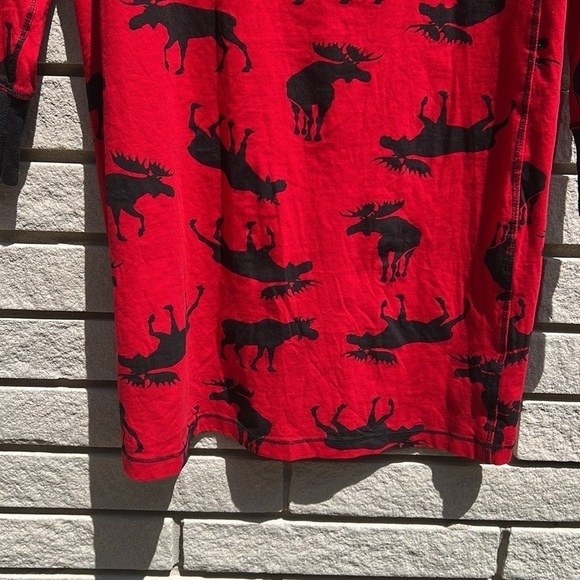 Little Blue House (Hatley) Moose on Red Nightdress Sz S - Picture 6 of 10